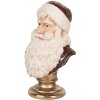 Clayre & Eef Декоративная бюста Санта Клаус 17x15x27 см