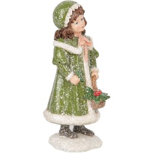 Clayre & Eef Декоративная фигурка Ребенок Розовая 8x9x18 см