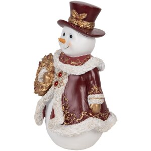Clayre & Eef Декоративный снеговик 15x14x24 см