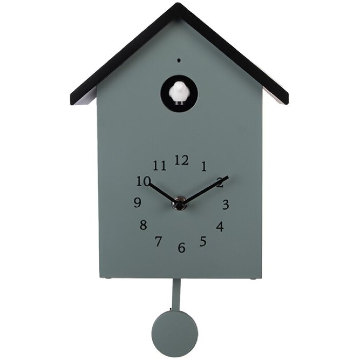 Clayre & Eef 6KL0838GR Настінний годинник 20x10x26 см зелений