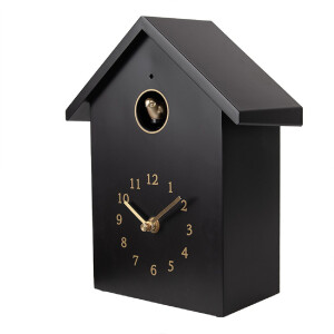 Clayre & Eef Настінний годинник 6KL0838Z 20x10x26 см Чорний