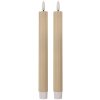 Clayre & Eef Светодиодные свечи 2 шт. 2x25 см Бежевые