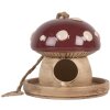Clayre & Eef 6CE2319 Декоративный домик для птиц бежево-красный 13x13 см