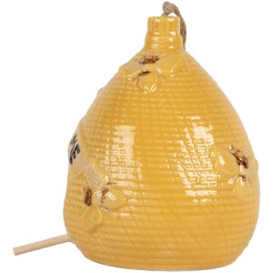 Clayre & Eef 6CE2321 Декоративный скворечник Ø 11x14 см Желтый