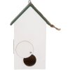 Clayre & Eef 6H2440 Скворечник 15x10x22 см Белый/Зеленый
