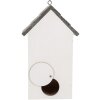 Clayre & Eef 6H2441 Скворечник 15x10x22 см белый/серый