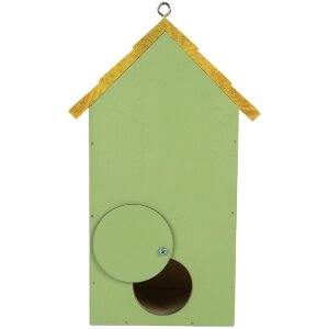Clayre & Eef Скворечник 15x10x22 см Зеленый и Желтый