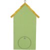 Clayre & Eef Скворечник 15x10x22 см Зеленый и Желтый