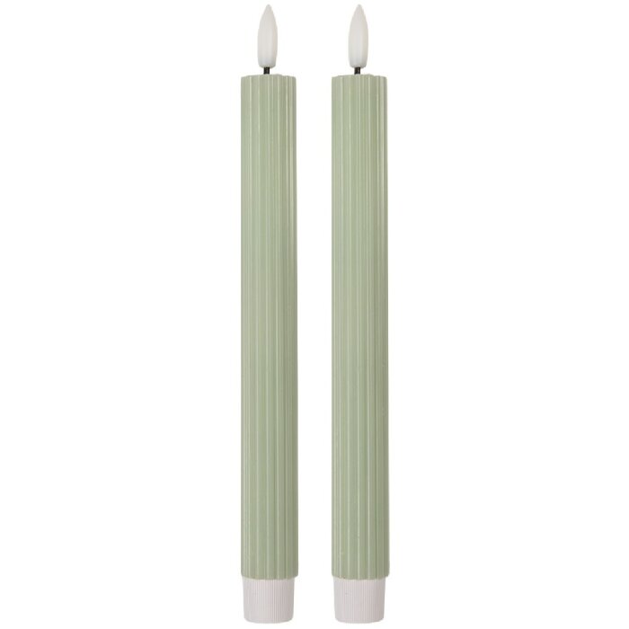 Clayre & Eef 6CA0002GR Набір LED-свічок 2 шт Ø2x25 см