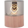 Свічник LED Clayre & Eef 8x10 см 3xAAA коричневий
