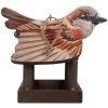 Clayre & Eef 6H2456 Будиночок для птахів 17x25x21 см коричнево-бежевий