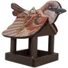 Clayre & Eef 6H2456 Будиночок для птахів 17x25x21 см коричнево-бежевий