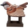 Clayre & Eef 6H2456 Будиночок для птахів 17x25x21 см коричнево-бежевий