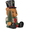 Clayre & Eef 6MG0153 Декоративний ведмедик 25x25x38 см коричнево-зелений