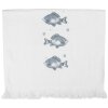 Clayre & Eef CT034 Гостевое полотенце 40x66 см бело-синее