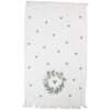 Clayre & Eef CTLNL Гостинний рушник 40x66 см білий/зелений
