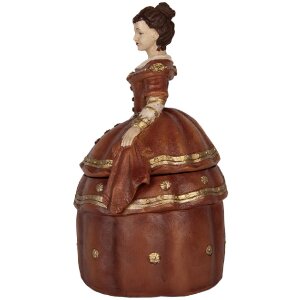 Clayre & Eef Frau Шкатулка для украшений 19x16x29 см Красная