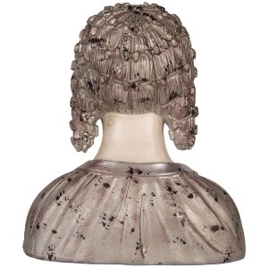 Clayre & Eef Декоративна бюста жінка 27x15x30 см Бежево-коричнева