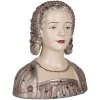 Clayre & Eef Декоративна бюста жінка 27x15x30 см Бежево-коричнева