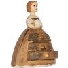 Шкатулка для украшений Clayre & Eef Frau 16x11x20 см коричнево-бежевая