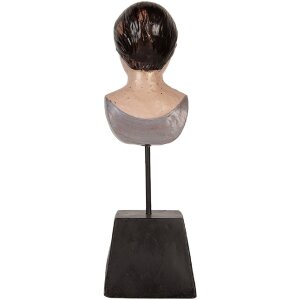Clayre & Eef 6PR5564 Декоративная бюста Женщина 11x11x34 см бежево-коричневая