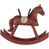 Clayre & Eef 6PR5580 Декоративная качалка-лошадка розовая 39x12x33 см