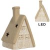 Clayre & Eef Декор Дом с LED 15x10x21 см Бежевый