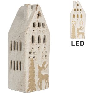 Clayre & Eef Декоративный домик с LED 7x6x19 см