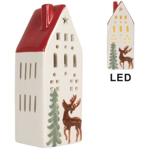 Clayre & Eef 6CE2177L Декоративний будиночок з LED 7x6x19 см