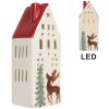 Clayre & Eef 6CE2177L Декоративний будиночок з LED 7x6x19 см