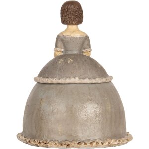Clayre & Eef Декорація Жінка 19x16x22 см Бежево-Сіра