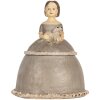 Clayre & Eef Декорація Жінка 19x16x22 см Бежево-Сіра