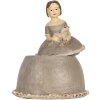 Clayre & Eef Декорація Жінка 19x16x22 см Бежево-Сіра
