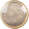 Clayre & Eef 66281G Дверна ручка Ø 3x3 см / Висота S3 см Сіро-золотистий