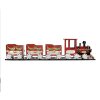 Clayre & Eef 5Y1299 Декоративный поезд 58x12x14 см Красный