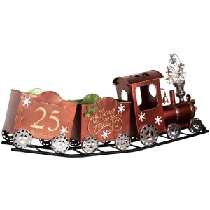 Clayre & Eef Декорация Поезд 79x15x37 см Красный