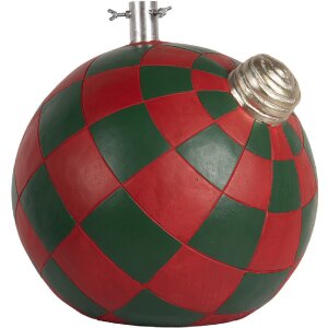 Clayre & Eef 6MG0118 Підставка для ялинки 42x42x43 см Червоно-зелена