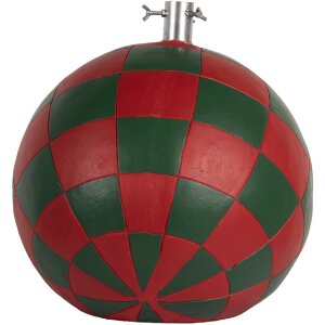 Clayre & Eef 6MG0118 Підставка для ялинки 42x42x43 см Червоно-зелена