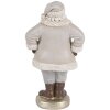 Clayre & Eef Декорація Санта Клаус 8x6x15 см Сіра