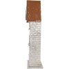 Свічник Будинки Clayre & Eef 30x13x54 см Сірий