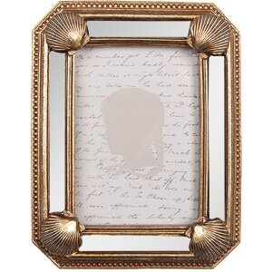 Clayre & Eef 2F1341 Фоторамка 9x2x12 см / 6x9 см Золотиста