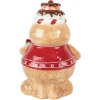Clayre & Eef 6CE2214 Банка для сипучих продуктів 17x14x24 см коричнево-червона