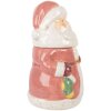 Clayre & Eef 6CE2215 Банка для сипучих продуктів з кришкою 15x26 см Рожево-біла
