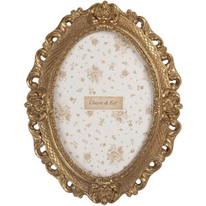 Clayre & Eef Фоторамка 19x24 см Золотиста 13x18 см