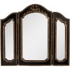 Clayre & Eef 62S317 Зеркало настенное 38x2x34 см Черно-золотое