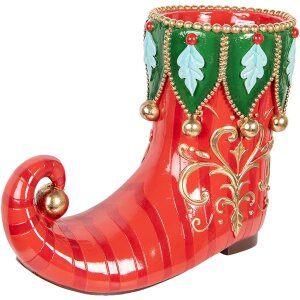 Clayre & Eef 5PR0178 Декоративний квітковий горщик Чоботи 55x28x44 см