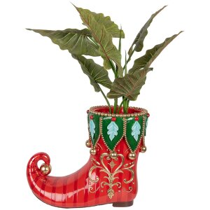 Clayre & Eef 5PR0178 Декоративний квітковий горщик Чоботи 55x28x44 см