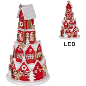 Clayre & Eef Декоративний будинок з LED Ø...