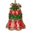 Clayre & Eef Декоративный колокольчик красный и зеленый 32x41 см