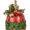 Clayre & Eef Декоративный колокольчик красный и зеленый 32x41 см